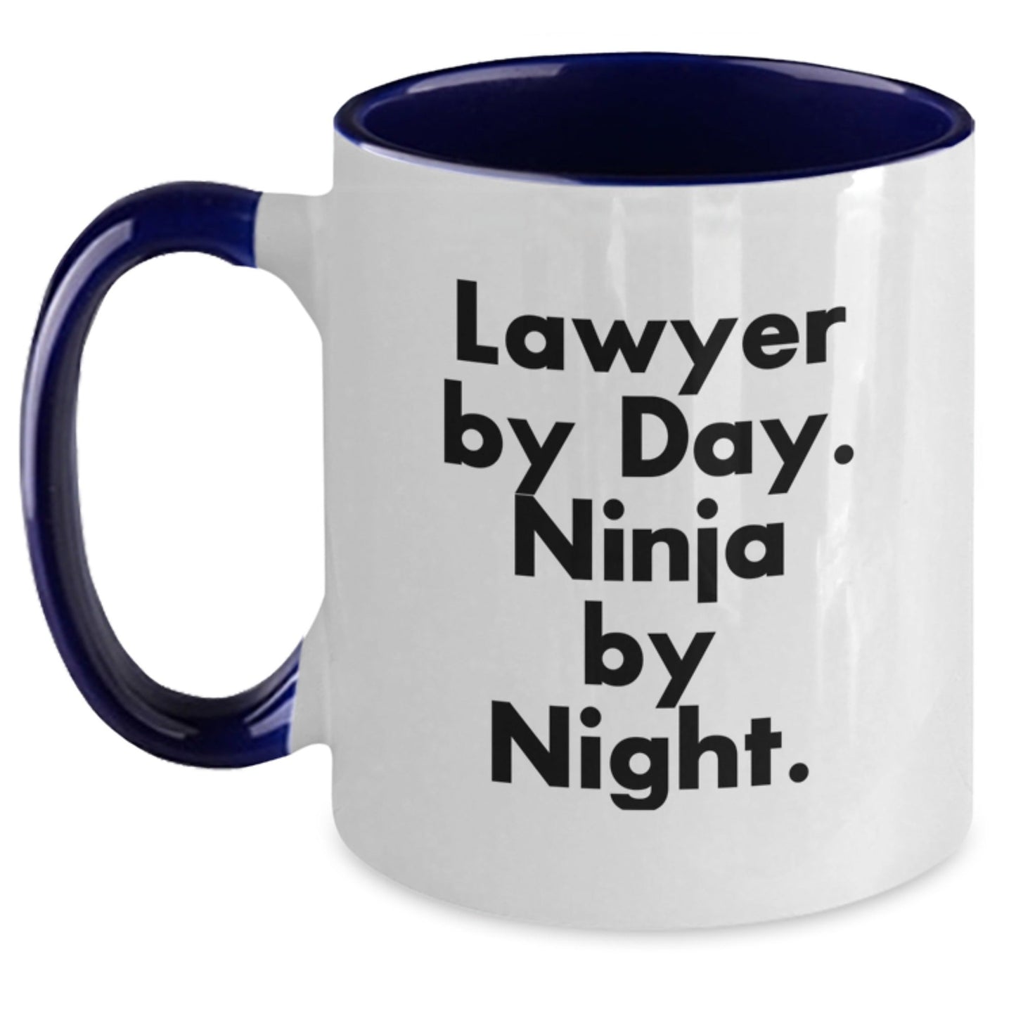 Funny Lawyer Gifts from Men to Graduating Lawyers - Lawyer By Day. Ninja By Night. Quote Two Tone Coffee Mug - The Buy Boom