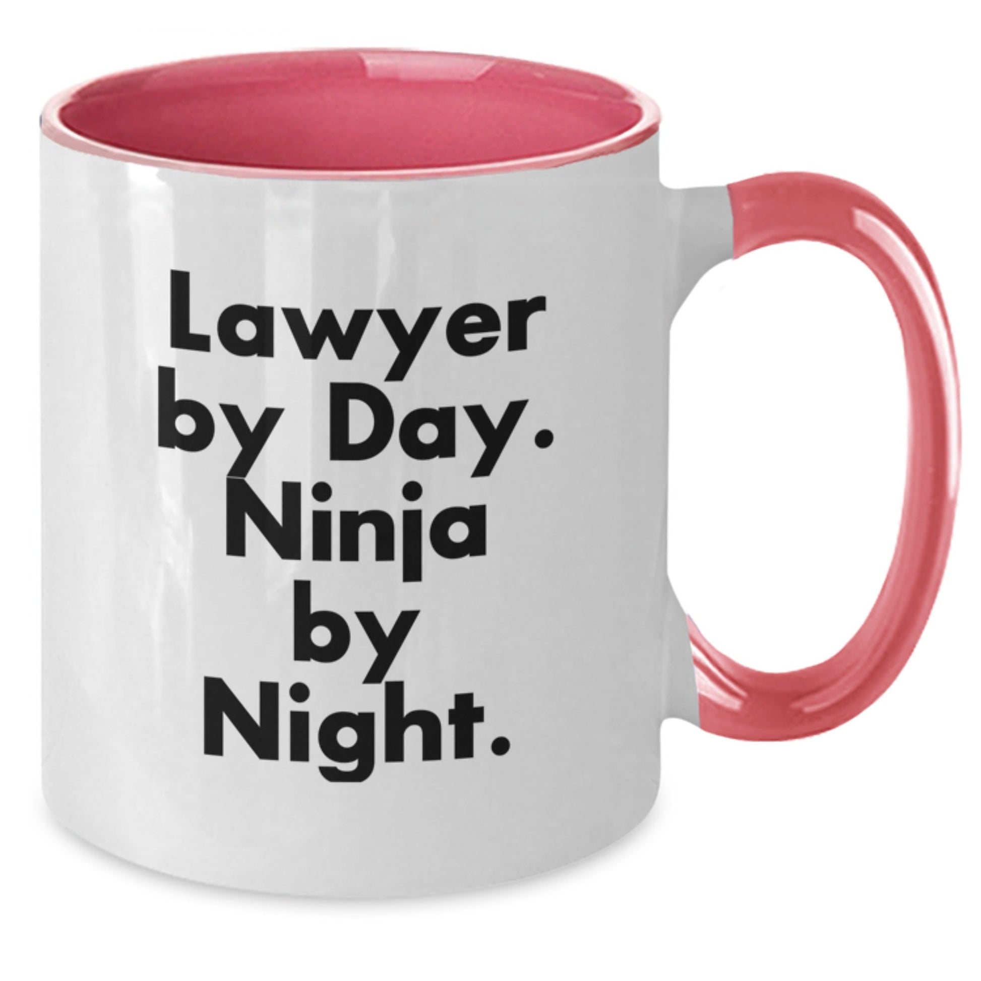 Funny Lawyer Gifts from Men to Graduating Lawyers - Lawyer By Day. Ninja By Night. Quote Two Tone Coffee Mug - The Buy Boom