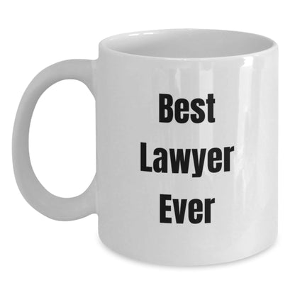 Funny Lawyer Gifts from Mom to Best Lawyer Ever on Graduation, White Coffee Mug for Him - The Buy Boom