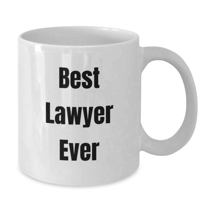 Funny Lawyer Gifts from Mom to Best Lawyer Ever on Graduation, White Coffee Mug for Him - The Buy Boom