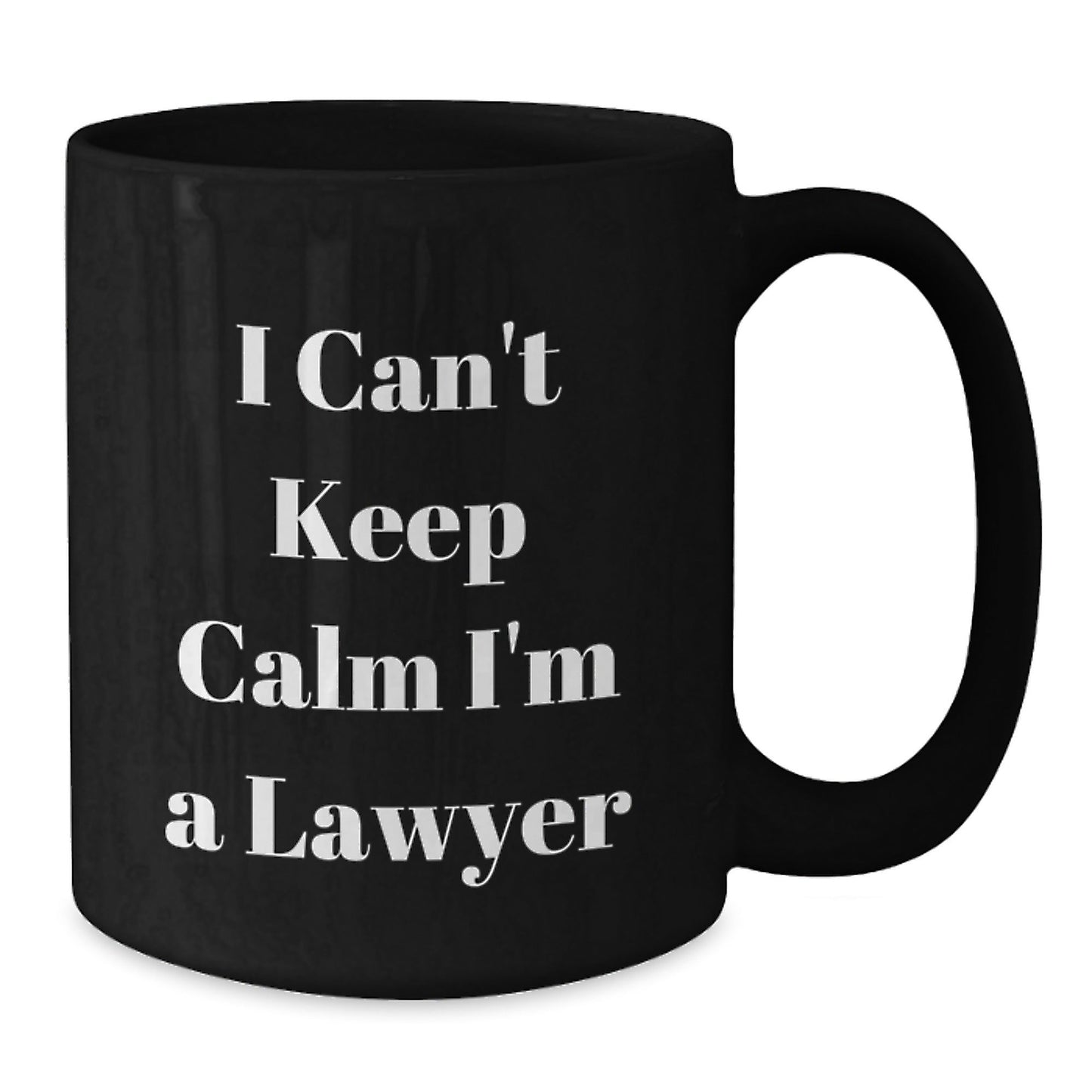 Funny Lawyer Gifts - I Can't Keep Calm I'm A Lawyer Black Coffee Mug for Men, Unique Christmas Unique Gifts from Friends to Law Firm Colleagues - The Buy Boom