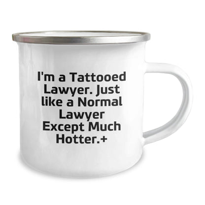 Funny Lawyer Gifts, I'm A Tattooed Lawyer, Camping Mug for Birthday, Gifts from Friends for Lawyer, Unique Funny Mugs - The Buy Boom