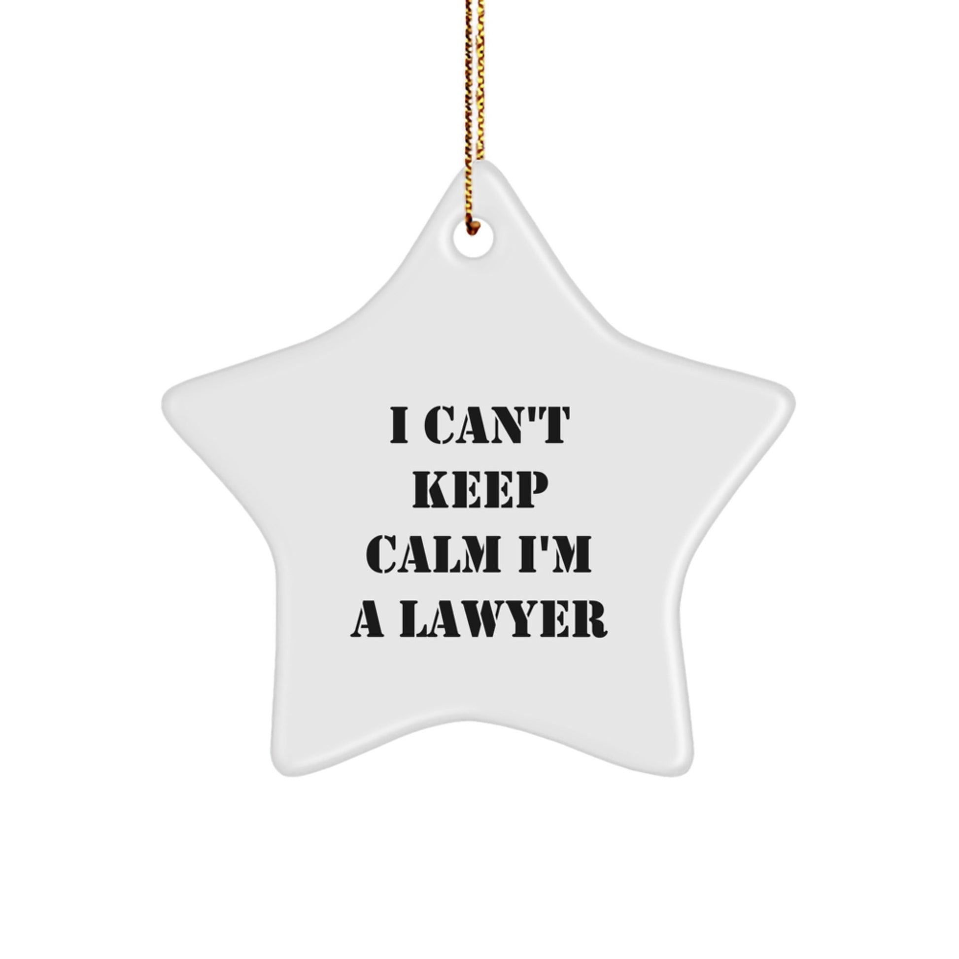 Funny Lawyer Star Ornament Gifts from Men to Women for Christmas Unique Lawyer Friends - The Buy Boom