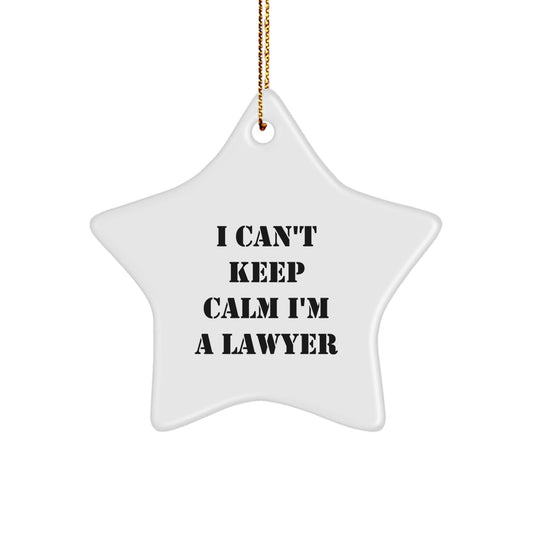 Funny Lawyer Star Ornament Gifts from Men to Women for Christmas Unique Lawyer Friends - The Buy Boom