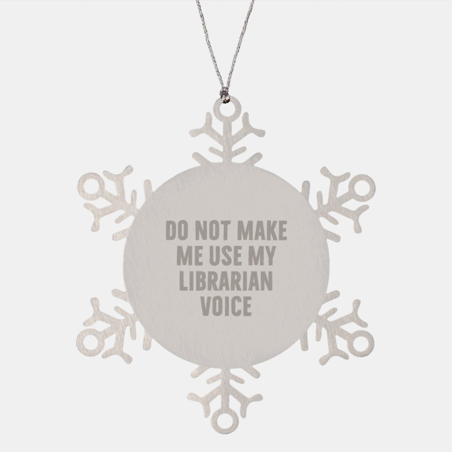 Funny Librarian Christmas Unique Gifts from Friends Snowflake Ornament for Librarian - The Buy Boom
