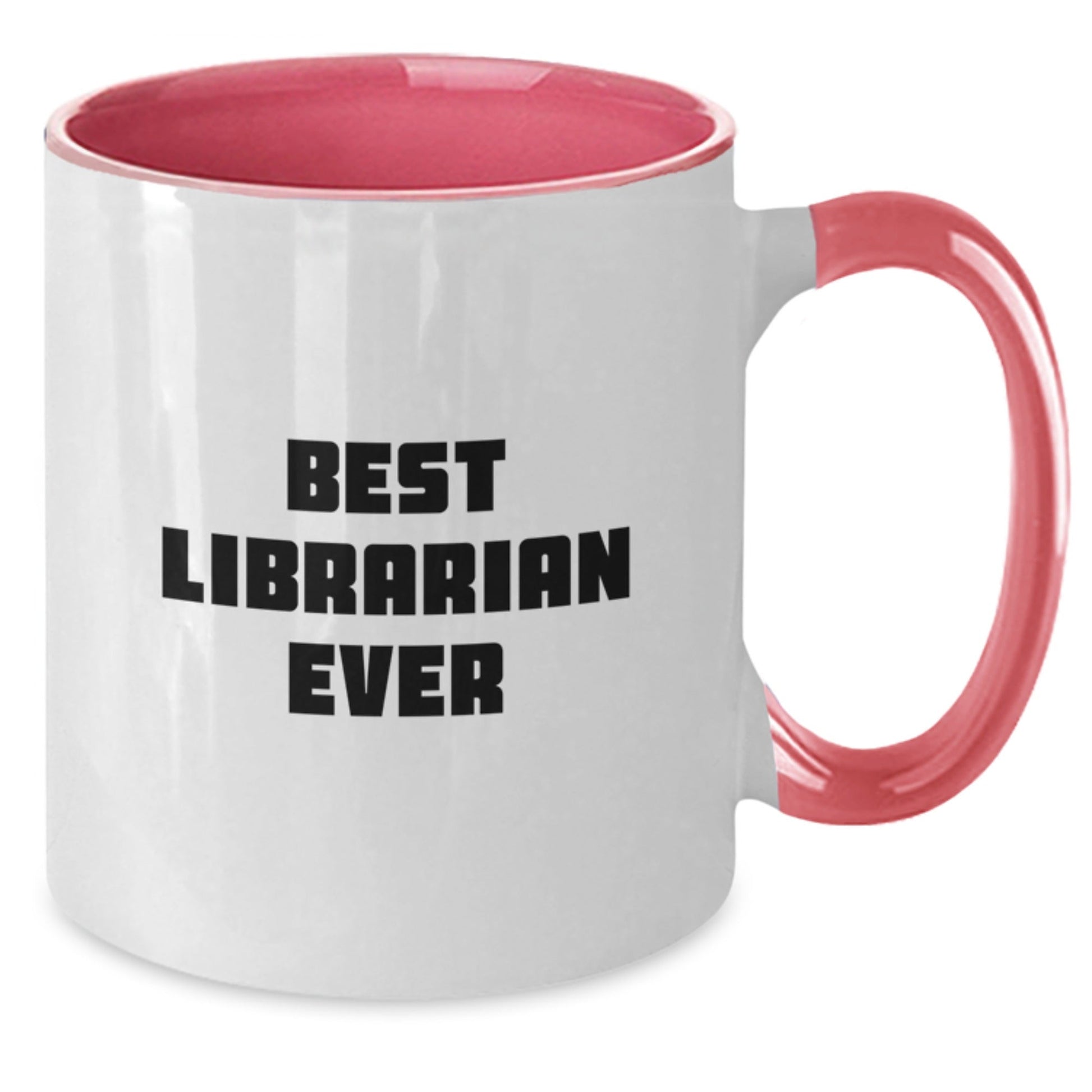 Funny Librarian Gifts, Best Librarian Ever, Two Tone Coffee Mug, Gift from Friends for Librarian Graduation - The Buy Boom