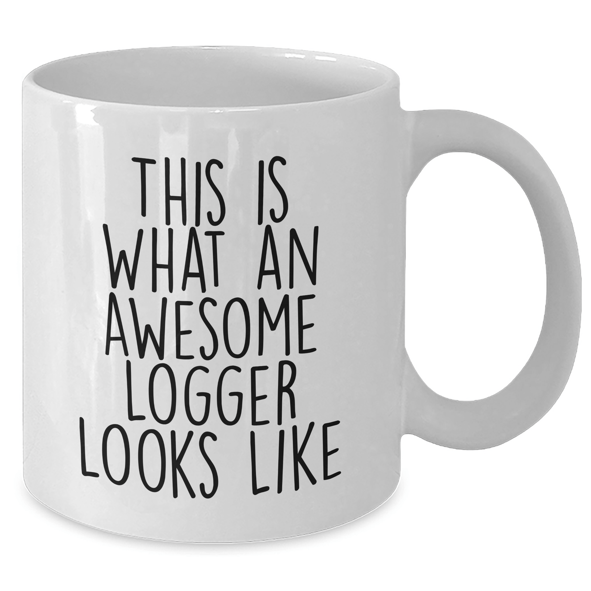 Funny Logger Gifts This Is What Awesome Looks Like White Coffee Mug for Father's Day, Gifts from Men to Logger, Unique Logger Mug - The Buy Boom