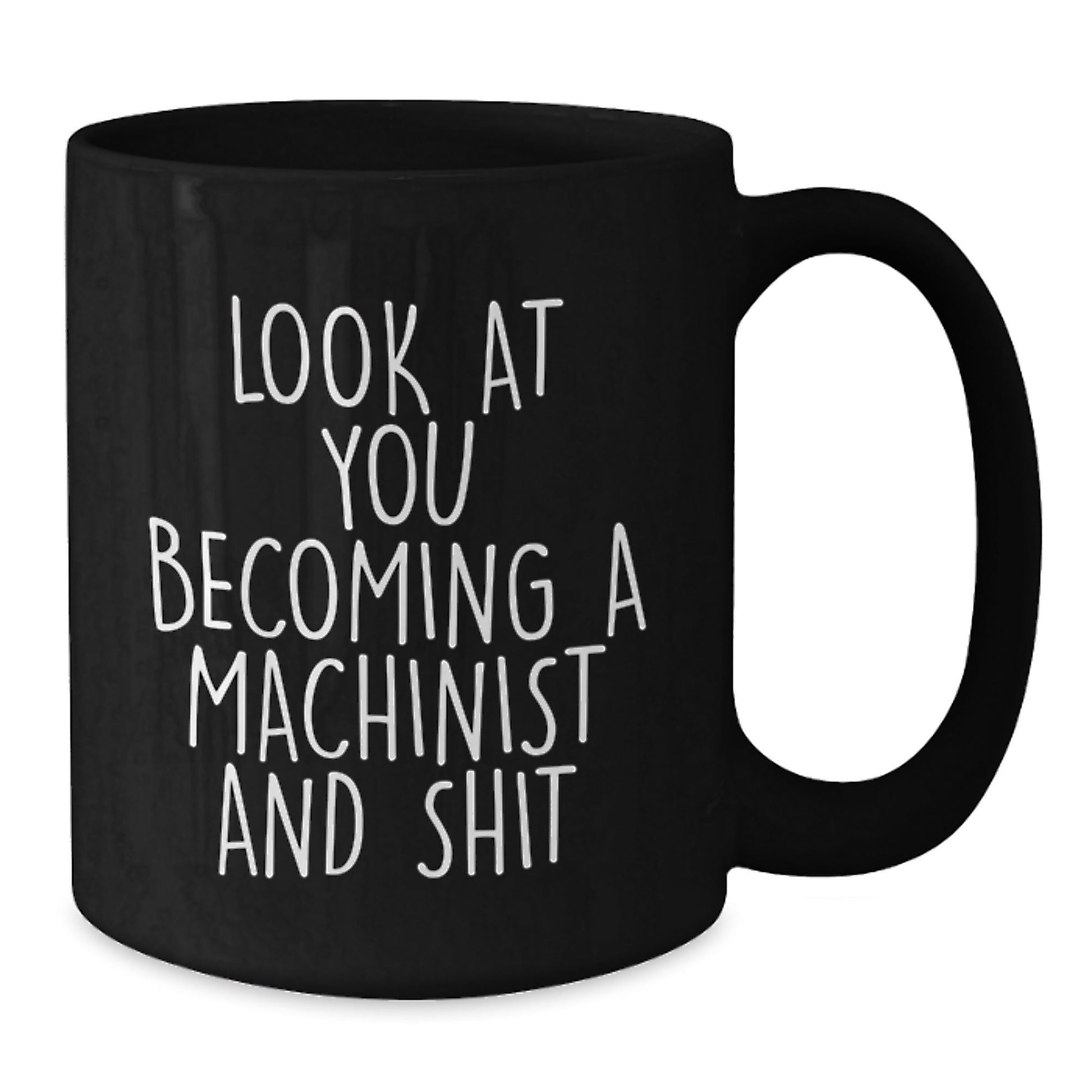 Funny Machinist Gifts for Men, Black Coffee Mug from Friends, Christmas Unique Presents - The Buy Boom