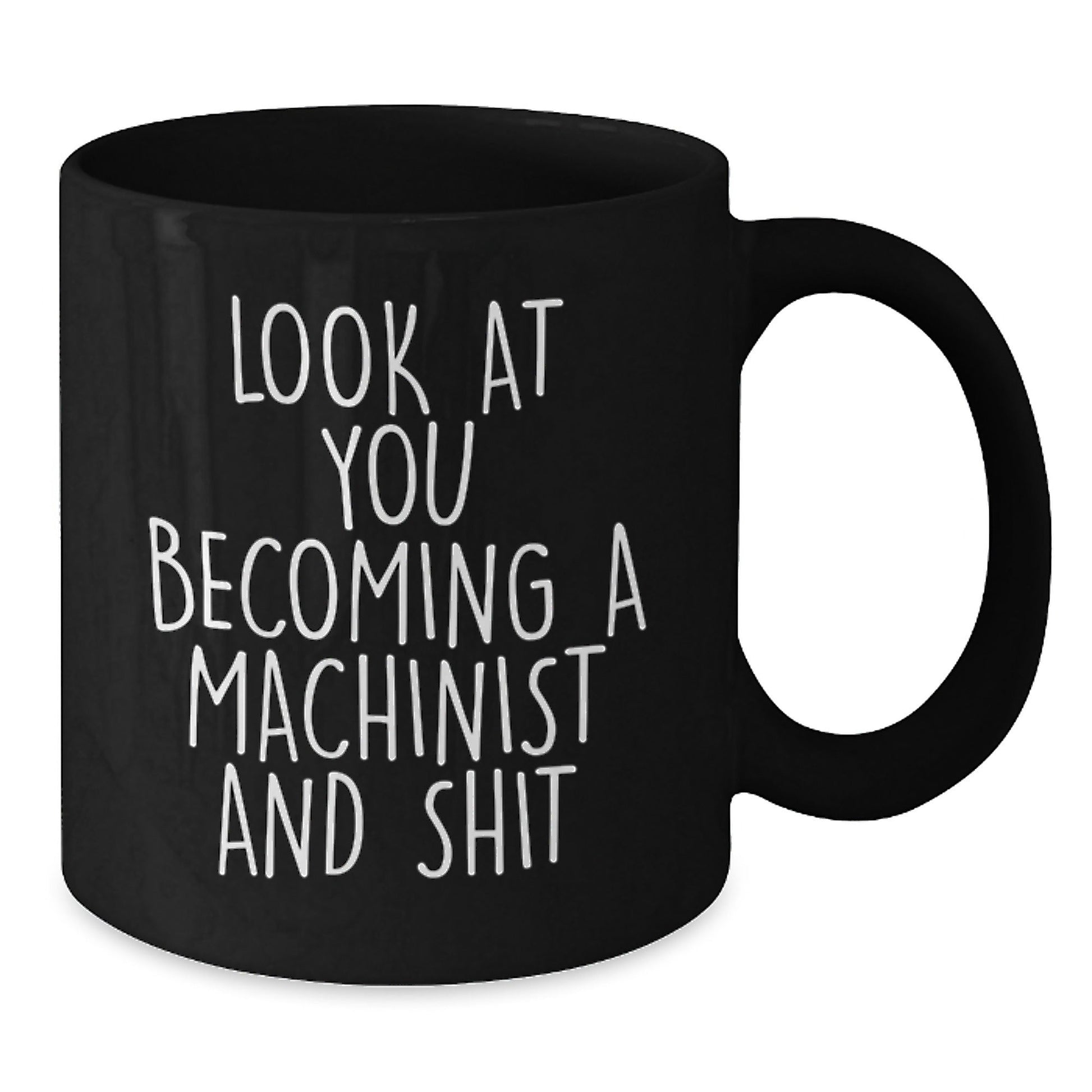 Funny Machinist Gifts for Men, Black Coffee Mug from Friends, Christmas Unique Presents - The Buy Boom