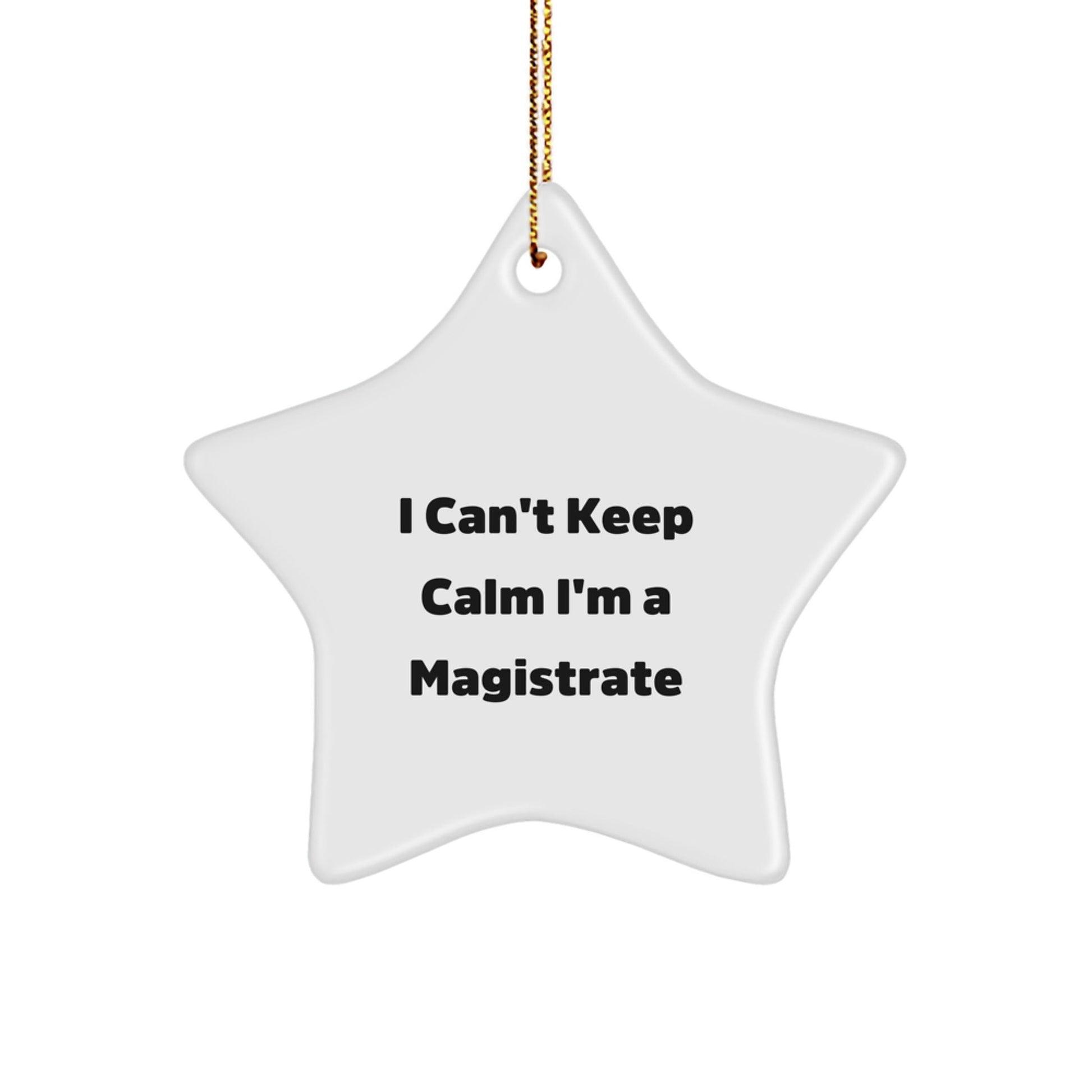 Funny Magistrate Gifts from Friends, Unique Star Ornaments for Magistrate, I Can't Keep Calm I'm A Magistrate Christmas Unique Gifts - The Buy Boom