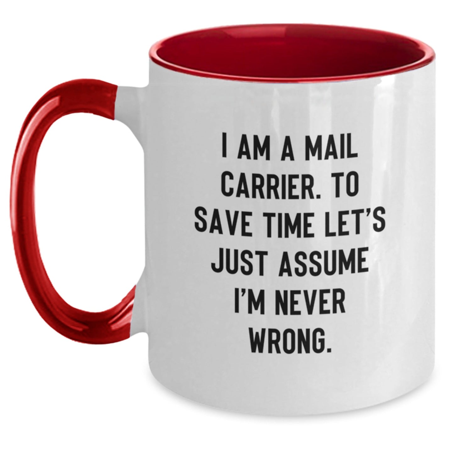 Funny Mail Carrier Two Tone Coffee Mugs Gifts from Family for Mail Carrier Men - The Buy Boom