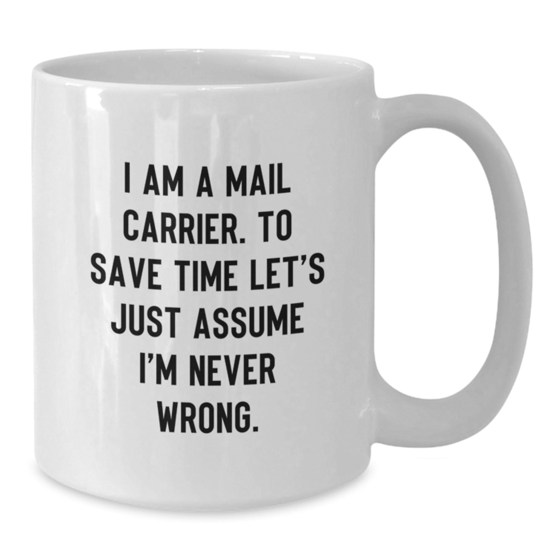 Funny Mail Carrier White Coffee Mug Gifts from Friends to Family for Christmas Unique Presents - The Buy Boom