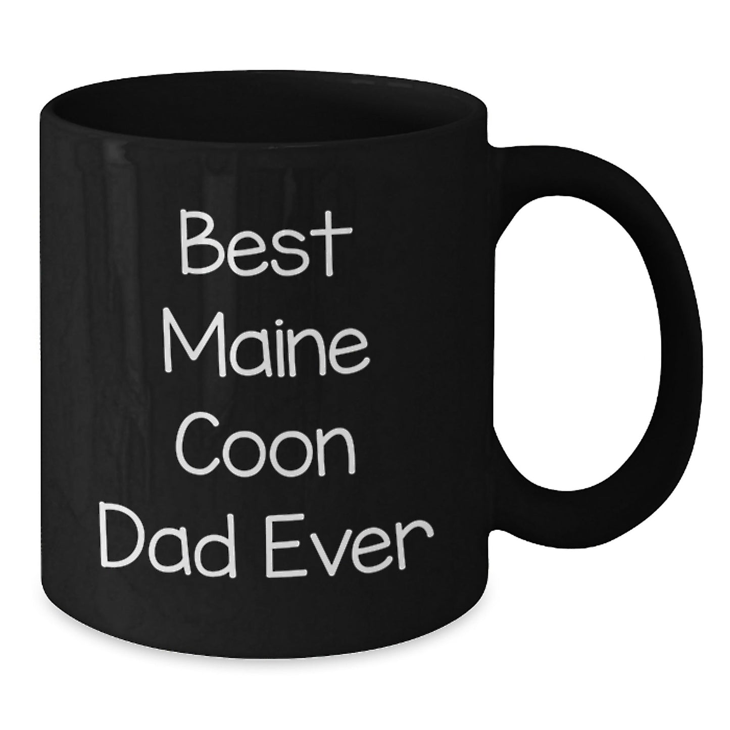 Funny Maine Coon Cat Dad Gifts from Friends and Family for Graduation - Best Maine Coon Cat Ever Black Coffee Mug - The Buy Boom