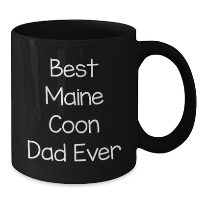 Funny Maine Coon Cat Dad Gifts from Friends and Family for Graduation - Best Maine Coon Cat Ever Black Coffee Mug - The Buy Boom