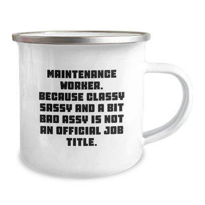 Funny Maintenance Worker Gifts from Family for Men Camping Mug Christmas Unique Presents - The Buy Boom