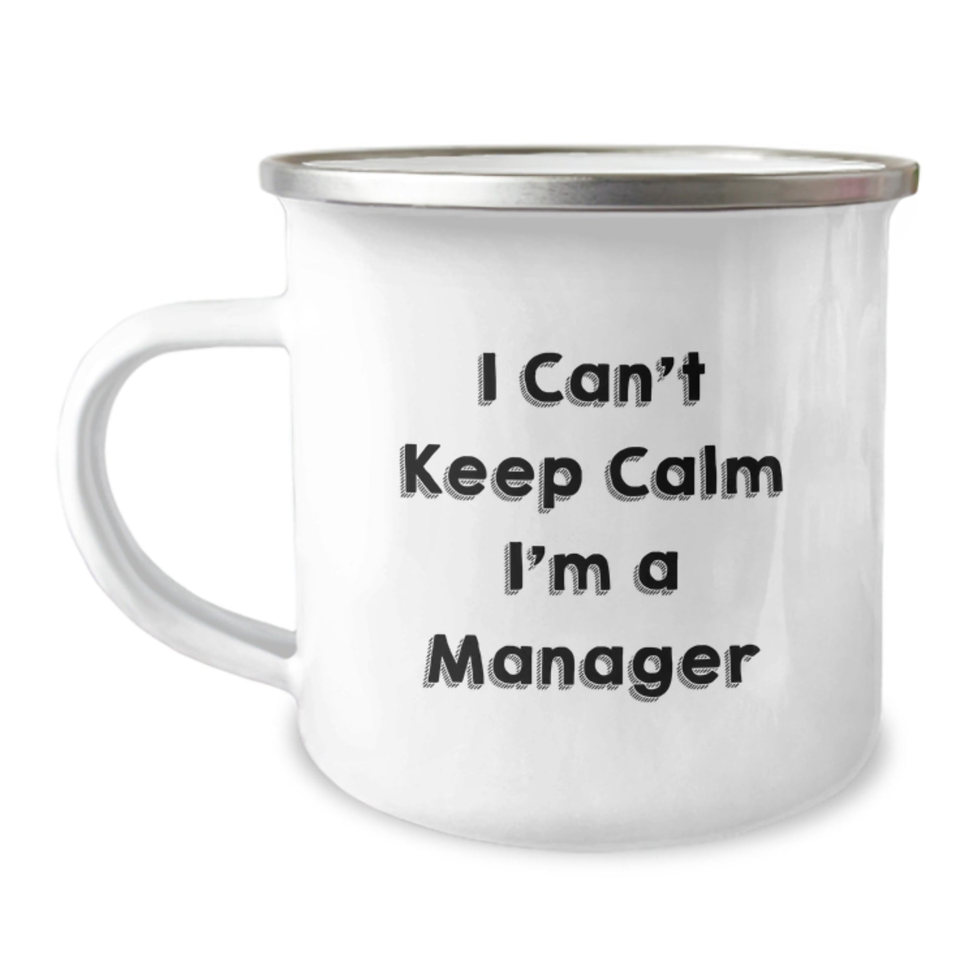 Funny Manager Gifts, Christmas Unique Presents for Men, Camping Mug - 'I Can't Keep Calm I'm A Manager' - The Buy Boom