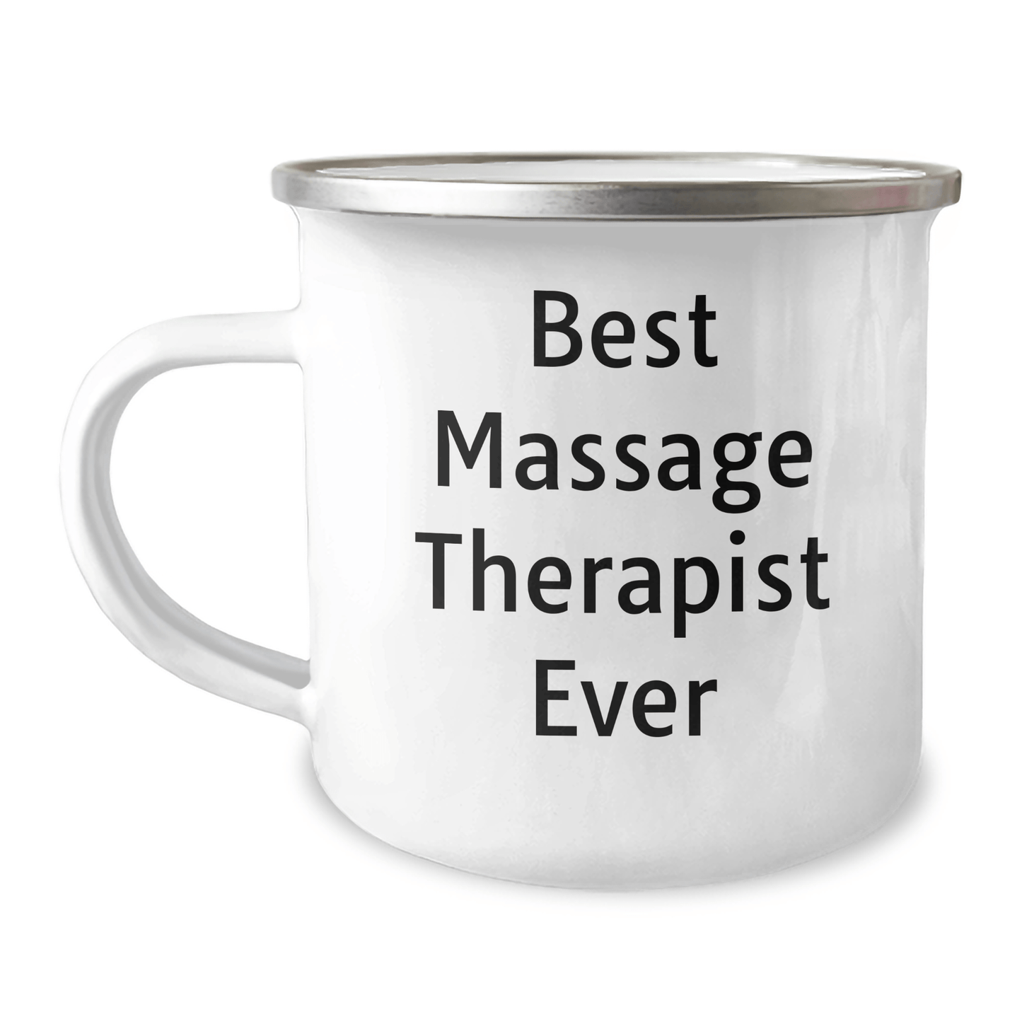 Funny Massage Therapist Gifts for Father's Day, Best Massage Therapist Ever Camping Mug, Gifts from Friends and Family, 12 oz Stainless Steel with Enamel Finish - The Buy Boom