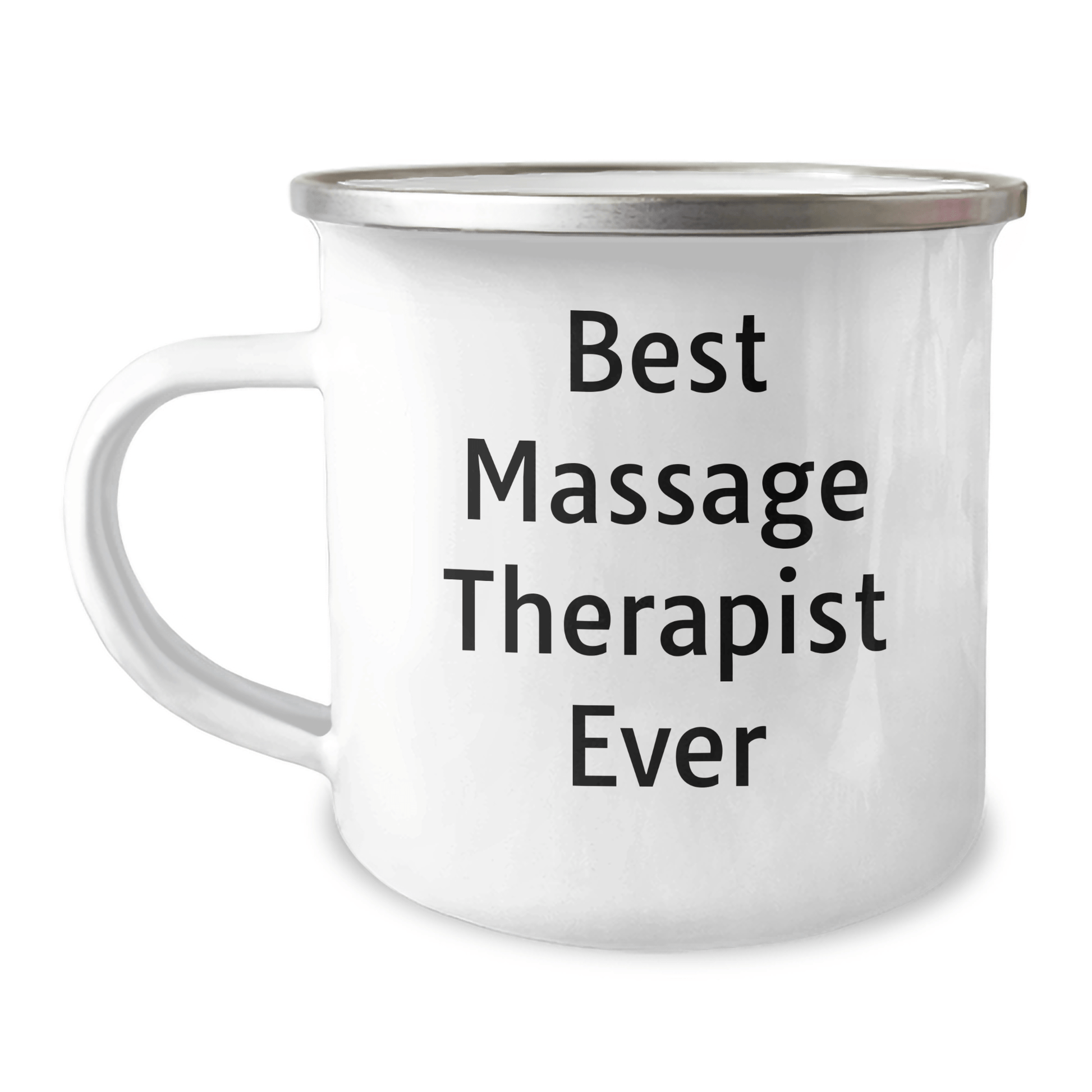 Funny Massage Therapist Gifts for Father's Day, Best Massage Therapist Ever Camping Mug, Gifts from Friends and Family, 12 oz Stainless Steel with Enamel Finish - The Buy Boom