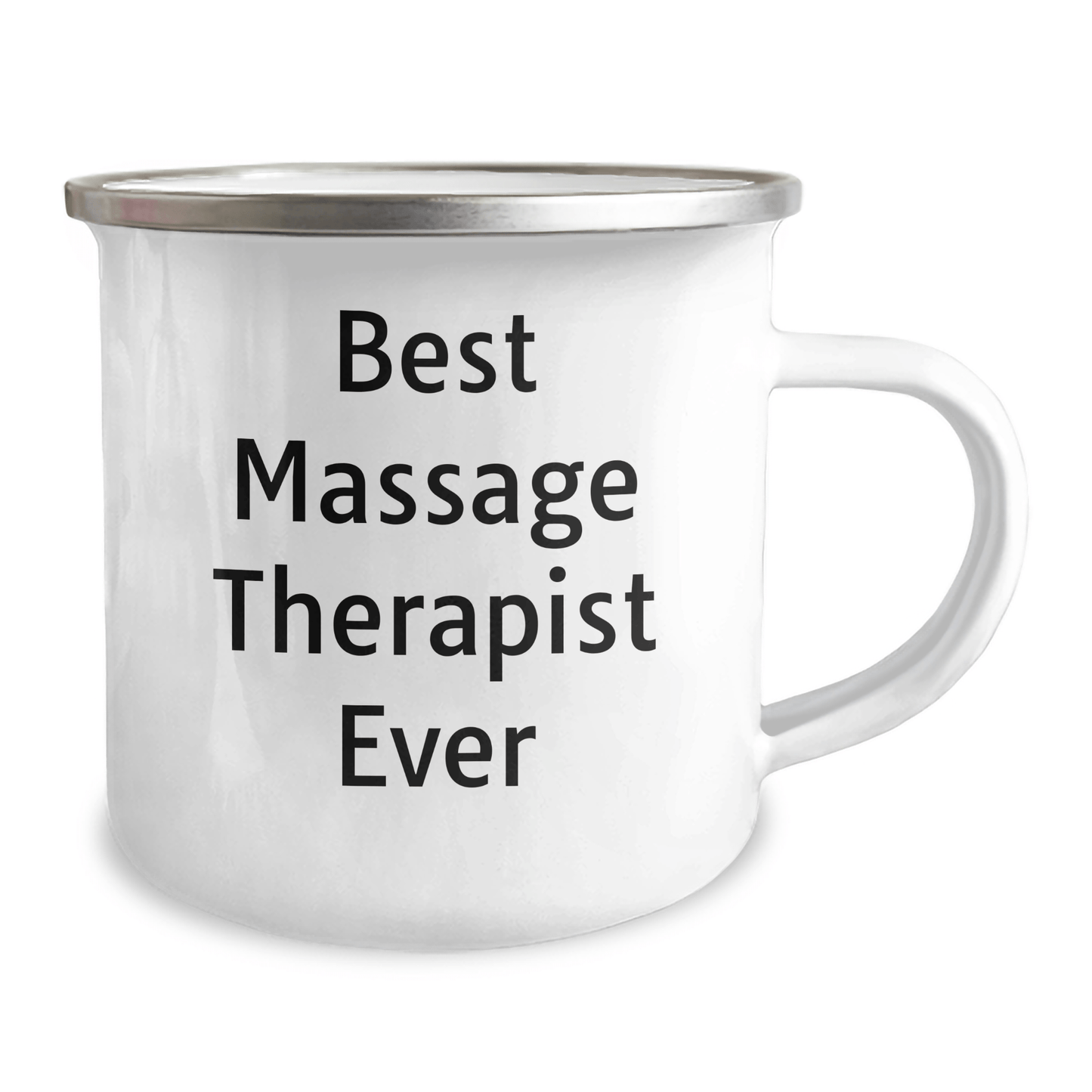 Funny Massage Therapist Gifts for Father's Day, Best Massage Therapist Ever Camping Mug, Gifts from Friends and Family, 12 oz Stainless Steel with Enamel Finish - The Buy Boom