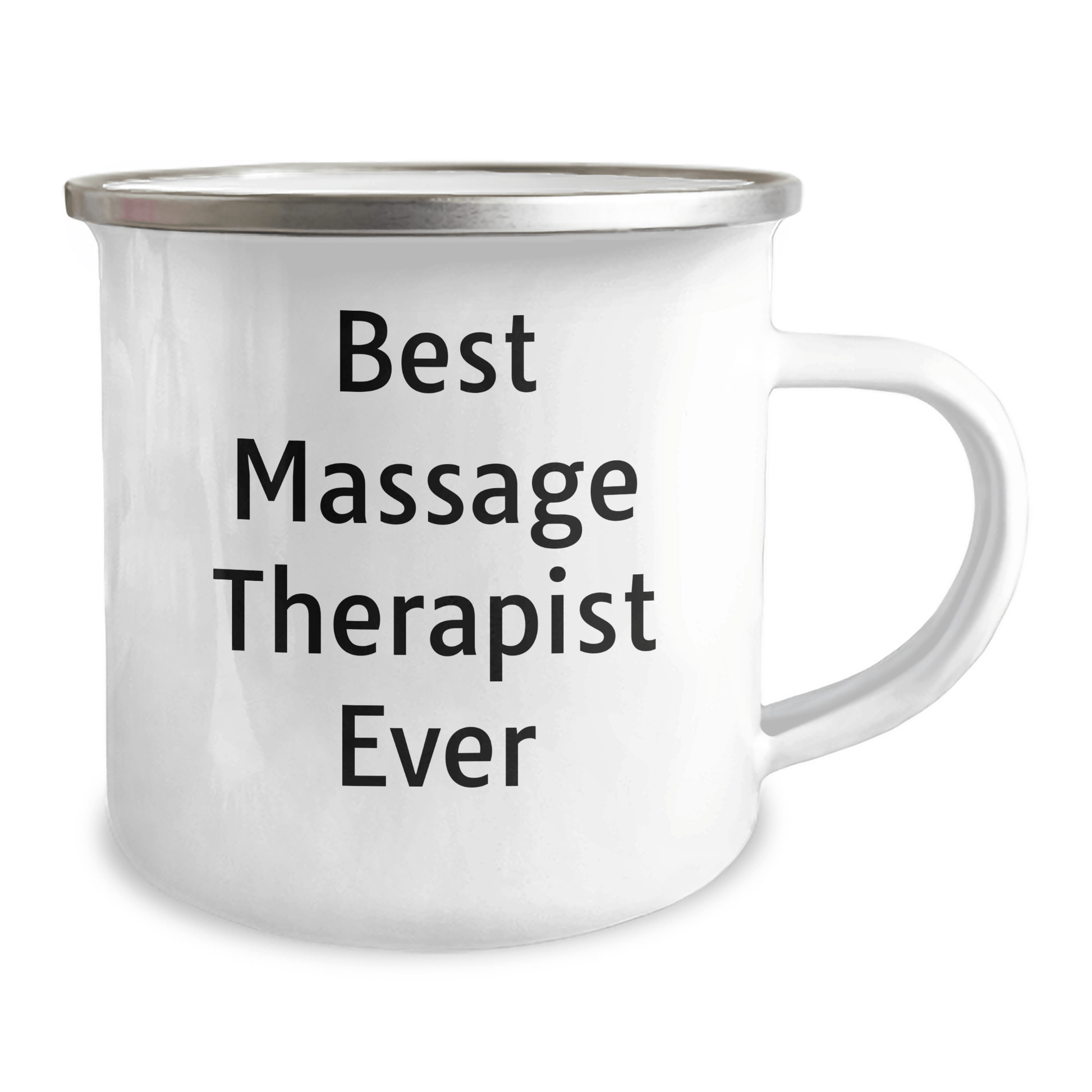 Funny Massage Therapist Gifts for Father's Day, Best Massage Therapist Ever Camping Mug, Gifts from Friends and Family, 12 oz Stainless Steel with Enamel Finish - The Buy Boom