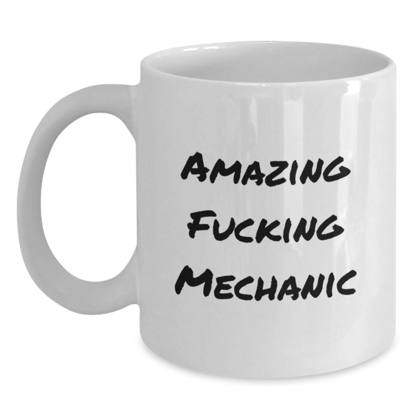 Funny Mechanic Gifts from Friends for Mechanic Men White Coffee Mug, Amazing 'F - king Mechanic' Quote Christmas Unique Gifts for Mechanic - The Buy Boom