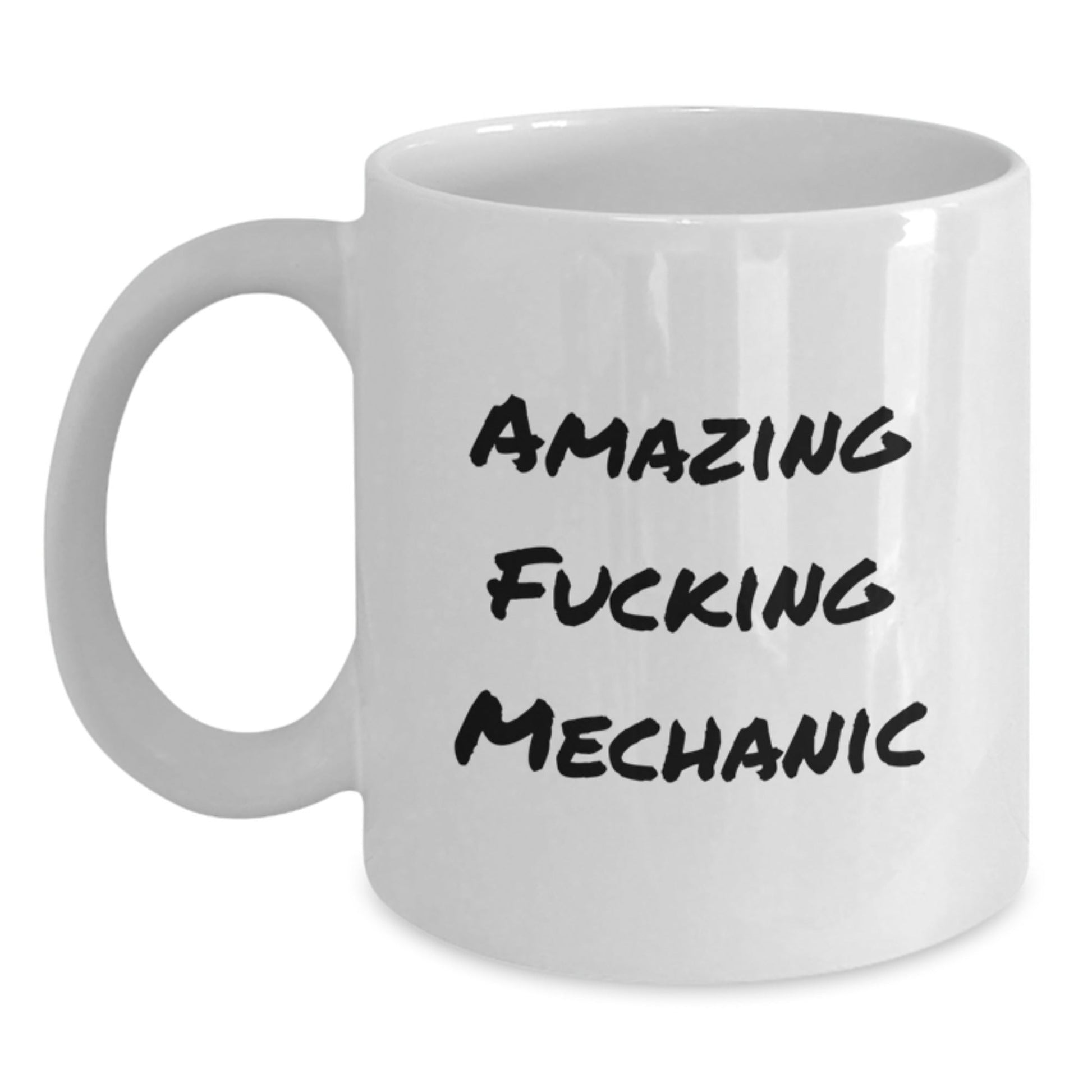 Funny Mechanic Gifts from Friends for Mechanic Men White Coffee Mug, Amazing 'F - king Mechanic' Quote Christmas Unique Gifts for Mechanic - The Buy Boom