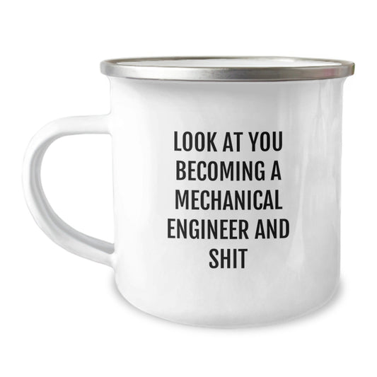 Funny Mechanical Engineer Gifts for Him, Inspirational Quote, Christmas Unique Mugs for Engineers from Friends and Family, 12 oz Camping Mug - The Buy Boom