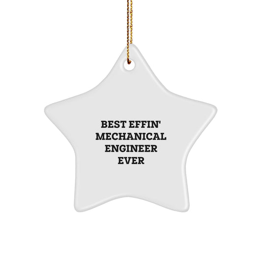 Funny Mechanical Engineer Star Ornament Gifts from Friends for Mechanical Engineer Men Christmas Unique - The Buy Boom