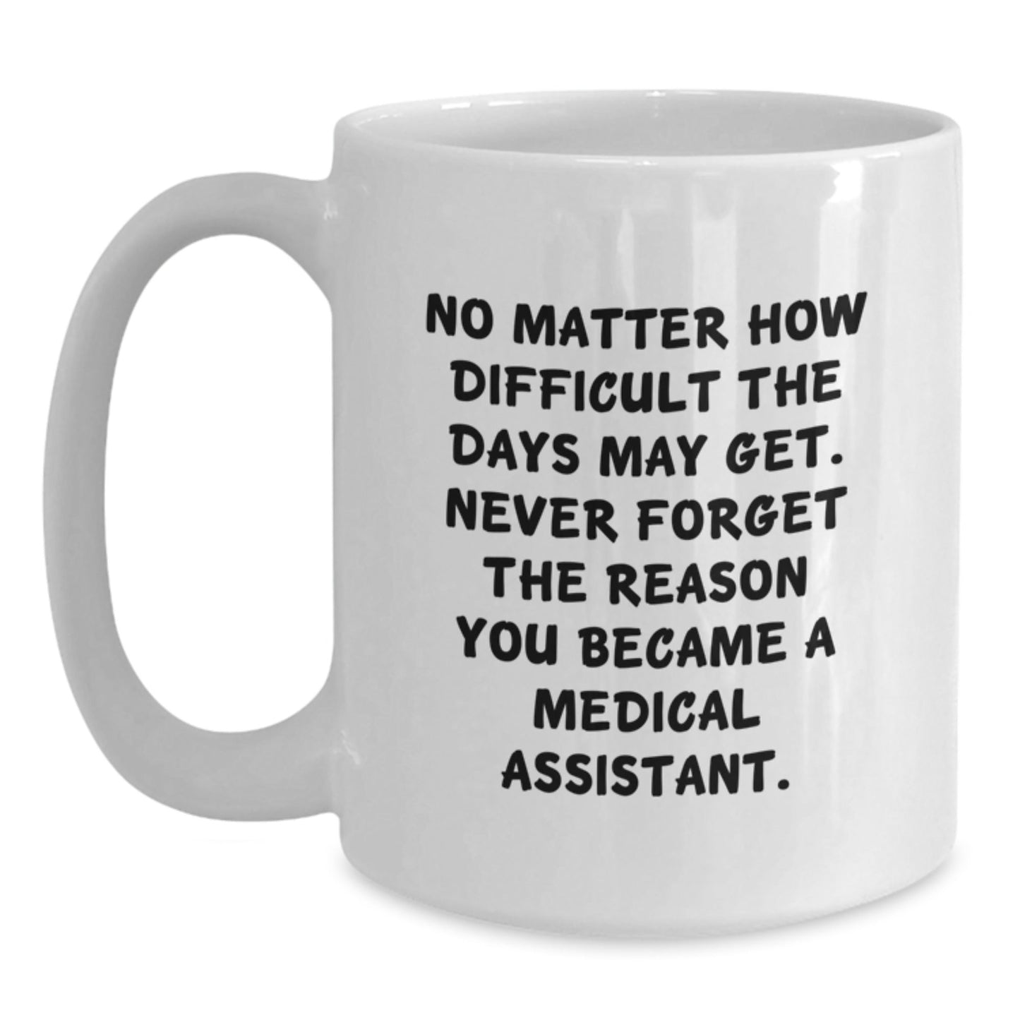 Funny Medical Assistant Gifts from Friends, Unique White Coffee Mugs for Medical Assistants, Never Forget Why You Became a Medical Assistant, Christmas Unique Gifts - The Buy Boom