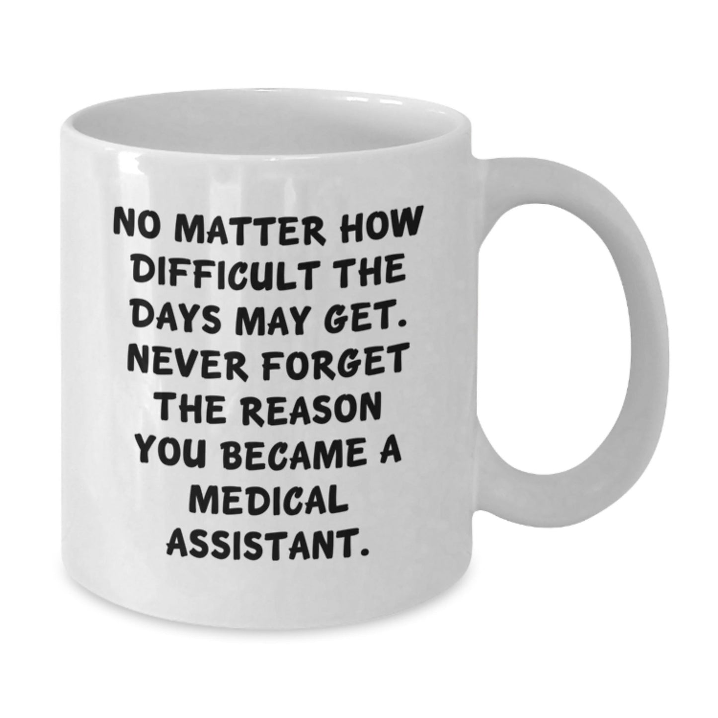 Funny Medical Assistant Gifts from Friends, Unique White Coffee Mugs for Medical Assistants, Never Forget Why You Became a Medical Assistant, Christmas Unique Gifts - The Buy Boom