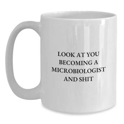 Funny Microbiologist Gifts for Christmas Unique White Coffee Mugs from Friends, Family - The Buy Boom