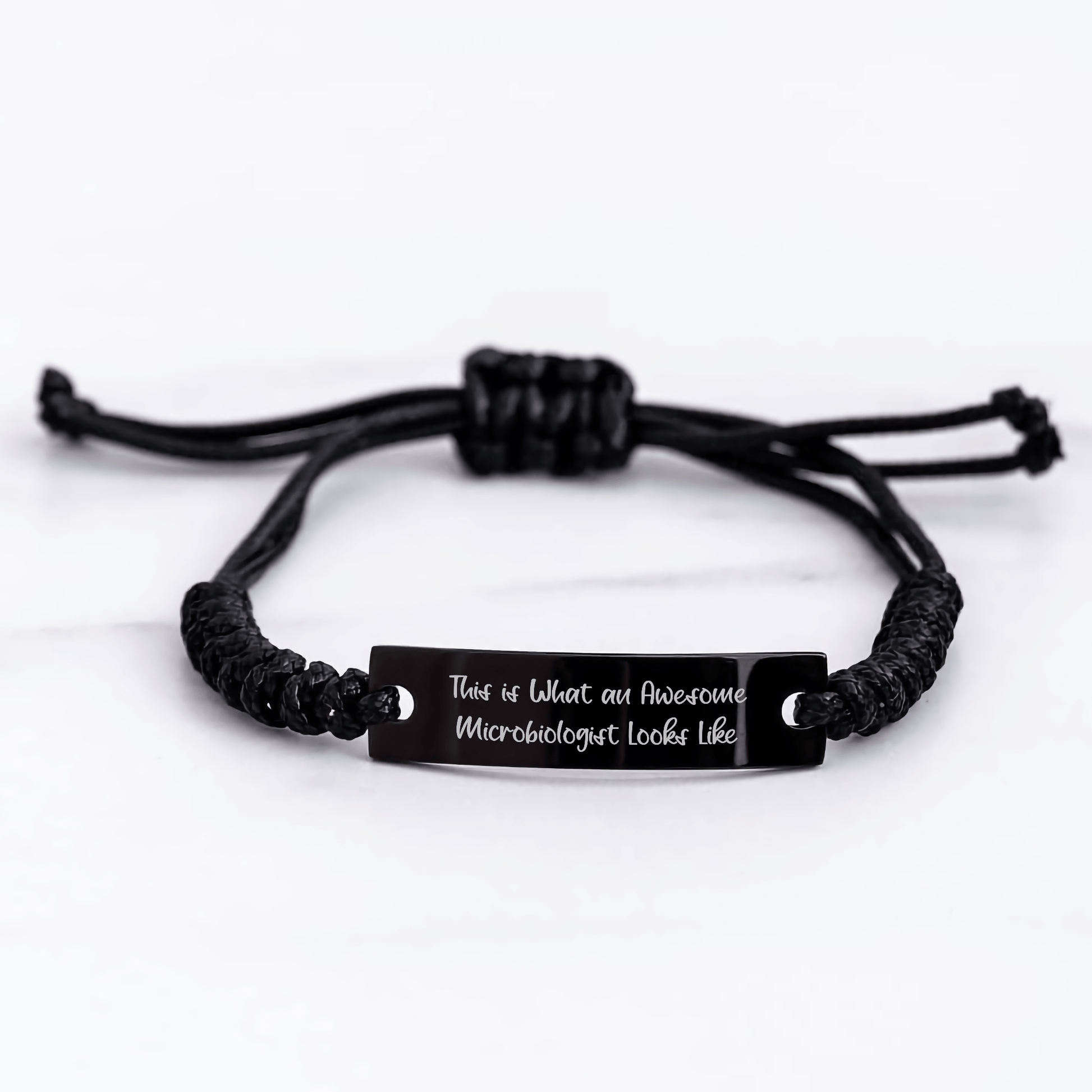Funny Microbiologist Gifts for Him - This Is What An Awesome Microbiologist Looks Like, Unique Rope Bracelet from Friends, Unique Gift for Microbiologist Dad on Father's Day - The Buy Boom