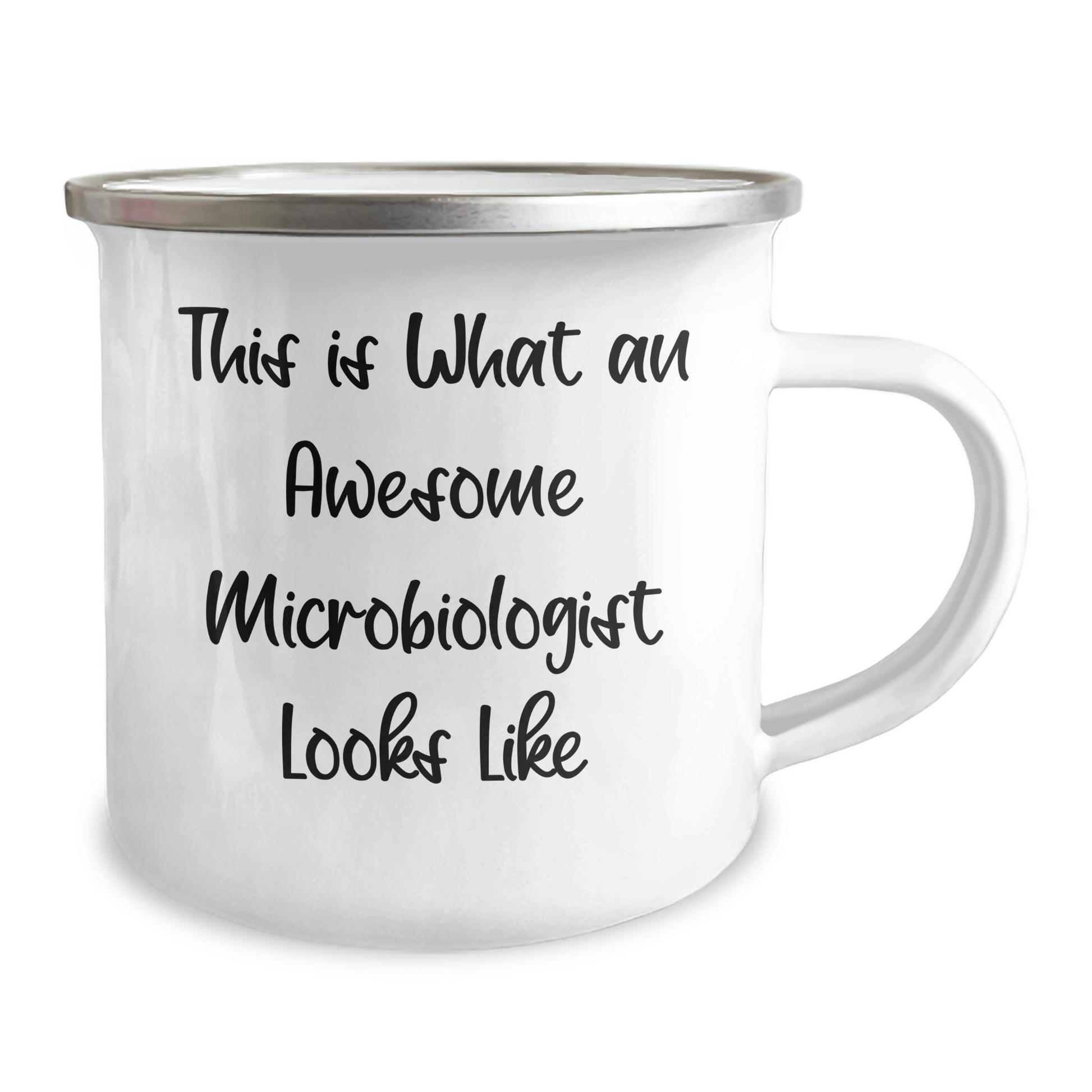 Funny Microbiologist Gifts for Men - Camping Mug with Quote 'This Is What An Awesome Microbiologist Looks Like' - Gifts from Men - Father's Day Unique Gifts - The Buy Boom