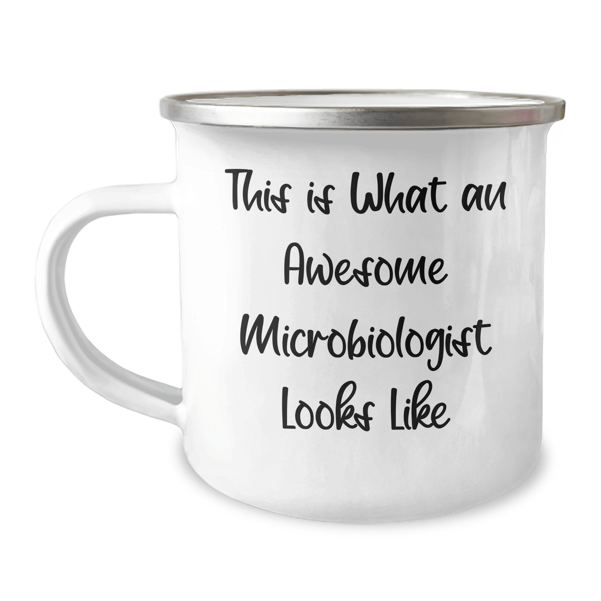 Funny Microbiologist Gifts for Men - Camping Mug with Quote 'This Is What An Awesome Microbiologist Looks Like' - Gifts from Men - Father's Day Unique Gifts - The Buy Boom