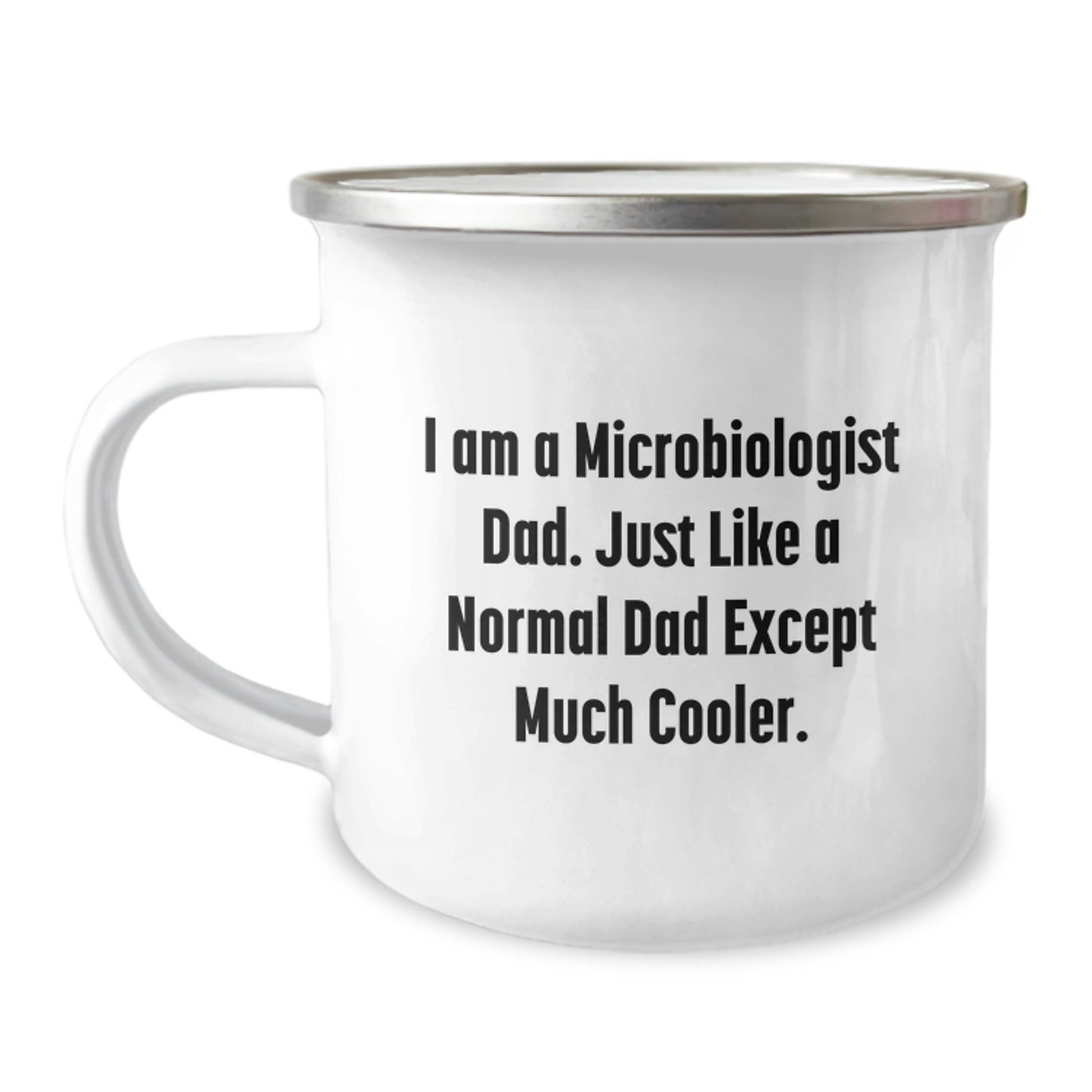 Funny Microbiologist Gifts for Men Christmas Unique Presents from Dad - 'I Am A Microbiologist Dad' Camping Mug - The Buy Boom