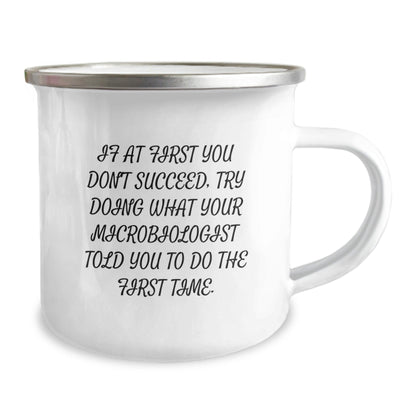 Funny Microbiologist Gifts from Friends, Inspirational Quote Camping Mug for Graduation, Gifts for Microbiologist Men - The Buy Boom