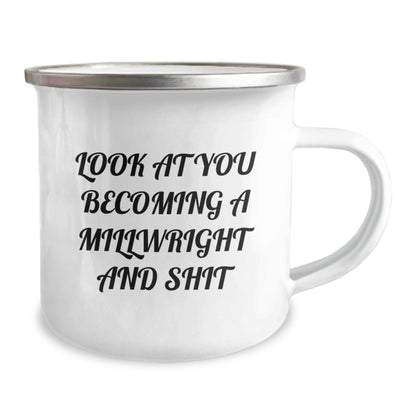 Funny Millwright Gifts for Him from Friends, Unique Camping Mugs with Inspirational Quotes, Christmas Unique Gifts - The Buy Boom