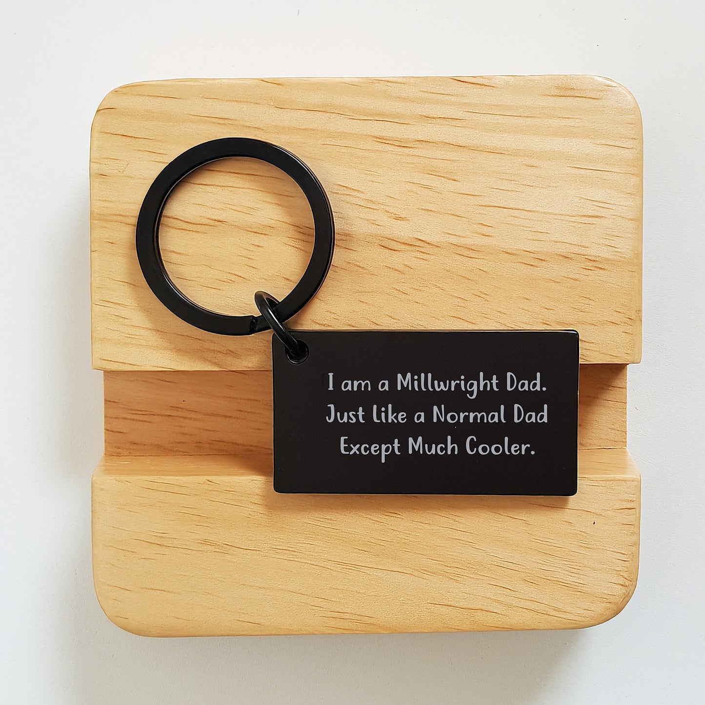Funny Millwright Gifts from Dad, Keychain for Millwright Men, Inspirational Quote, Graduation Unique Gifts - The Buy Boom