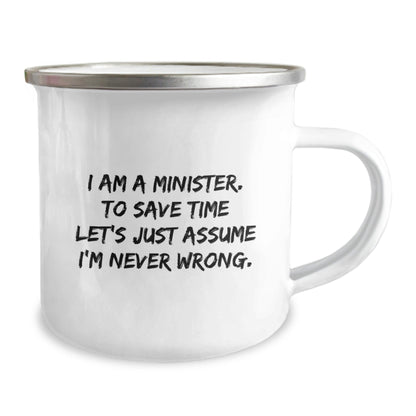 Funny Minister Christmas Camping Mug Gifts from Friends to Minister - The Buy Boom