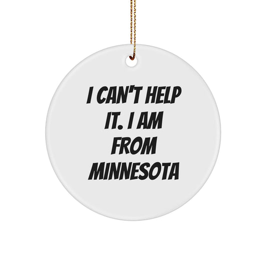 Funny Minnesota Circle Ornaments for Christmas Unique Gifts from Family to Friends - The Buy Boom