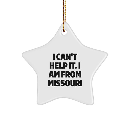 Funny Missouri Star Ornament Gifts from Men to Friends - Star Shaped White Decorations for Christmas Unique Gifts - The Buy Boom