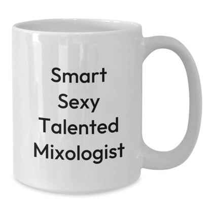 Funny Mixologist Gifts from Friends for Graduation - White Coffee Mug, 11oz or 15oz Capacity, Ceramic, Microwave and Dishwasher Safe - The Buy Boom