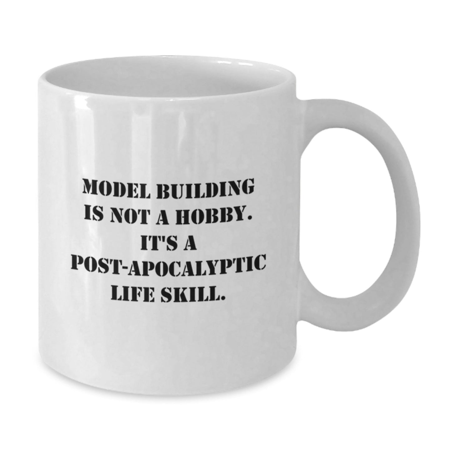 Funny Model Building Gifts for Men, Gifts from Friends - White Coffee Mug for Graduation, Model Building Is Not A Hobby. - The Buy Boom