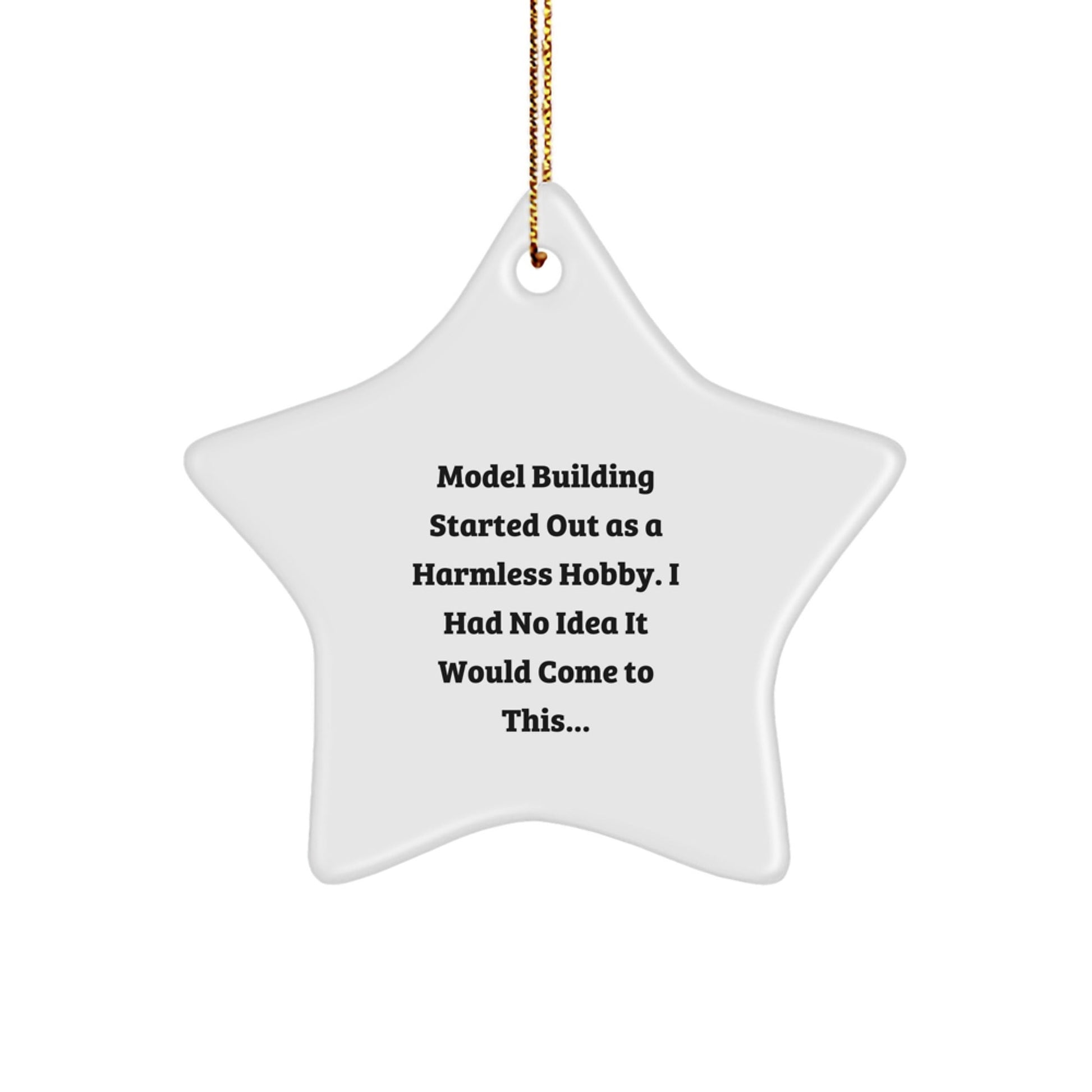Funny Model Building Gifts for Men Women Friends Family - Model Building Star Ornament Christmas Unique Decorations Gifts from Women - The Buy Boom