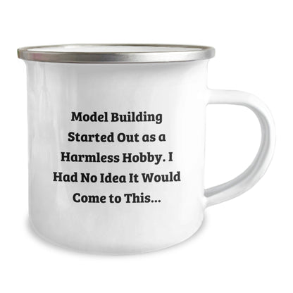 Funny Model Building Gifts for Model Building Enthusiasts - Camping Mug for Friends and Family from Men - The Buy Boom