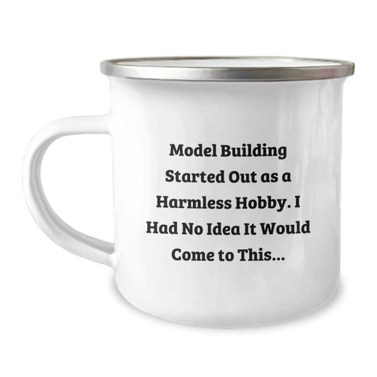 Funny Model Building Gifts for Model Building Enthusiasts - Camping Mug for Friends and Family from Men - The Buy Boom