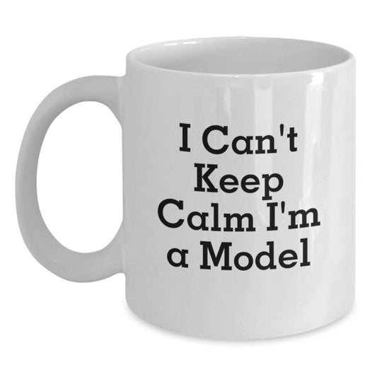 Funny Model Lover Gifts from Friends for Men and Women - I'm A Model White Coffee Mug, Unique Christmas Memorable Presents - The Buy Boom