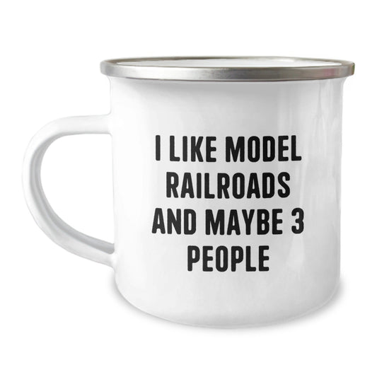 Funny Model Railroads Camping Mug Gifts from Men to Friends and Family for Christmas Unique Presents - The Buy Boom