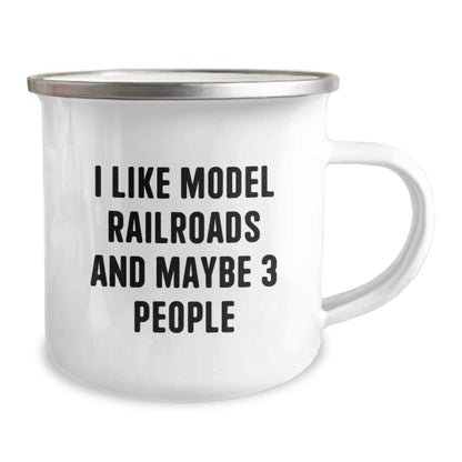 Funny Model Railroads Camping Mug Gifts from Men to Friends and Family for Christmas Unique Presents - The Buy Boom
