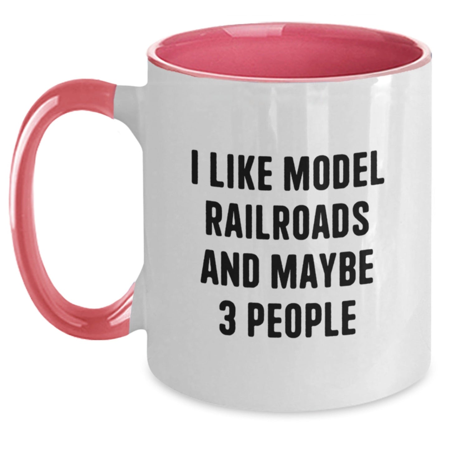 Funny Model Railroads Gifts for Train Lovers from Friends to Family - Two Tone Coffee Mug for Christmas Unique Presents - The Buy Boom